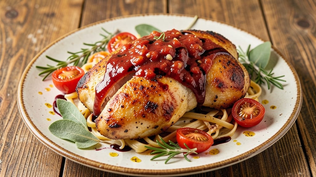 Baked Chicken With Pasta Sauce Recipe: One-Pan Meal That Simmers to Rich Flavor
