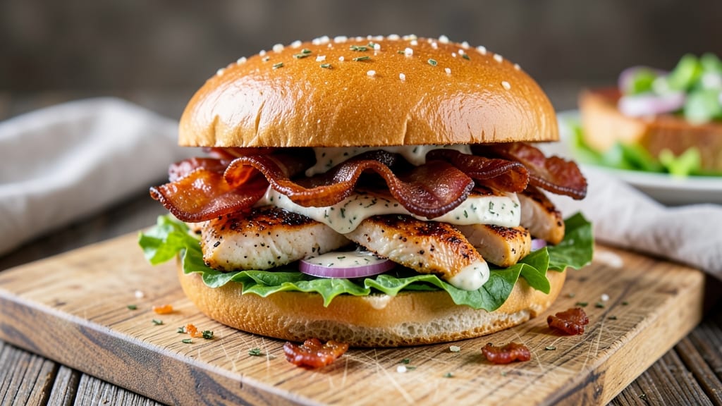 Bacon Ranch Chicken Salad Sandwich Recipe: Crispy Bacon, Creamy Ranch, All in One Bite