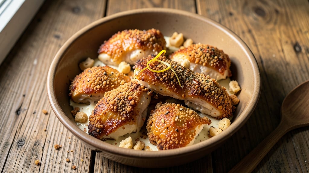 Baked Fried Chicken Recipe with Bread Crumbs: Triple-Layered Crunch for Juicy Results