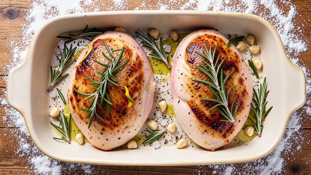 Baked Rosemary Chicken Breast Recipe: Herb-Infused Crisp With Juicy Centers