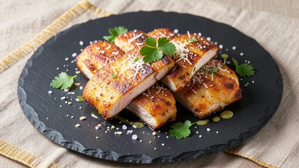 Baked Chicken Strips Recipe Without Breadcrumbs: Air-Crisped Parmesan Magic