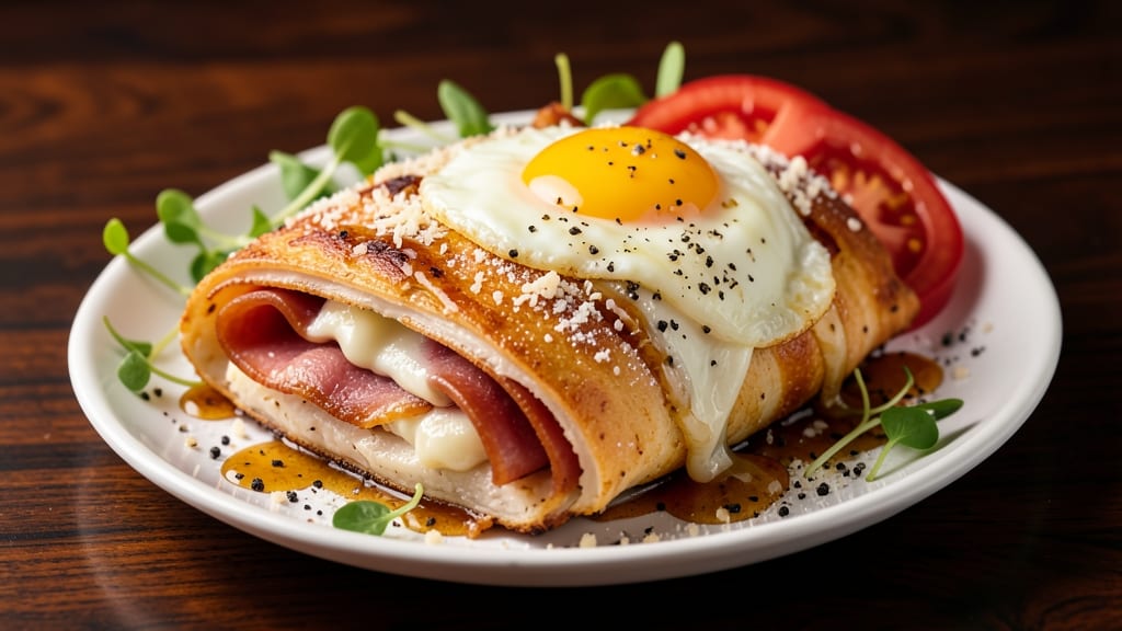 Baked Stuffed Chicken Cordon Bleu Recipe: Swiss and Ham Layers Sealed in Crispy Parmesan
