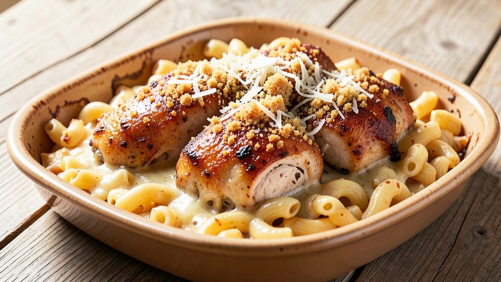 Baked Chicken Macaroni Recipe: Triple-Crusted Crunch With Juicy Centers