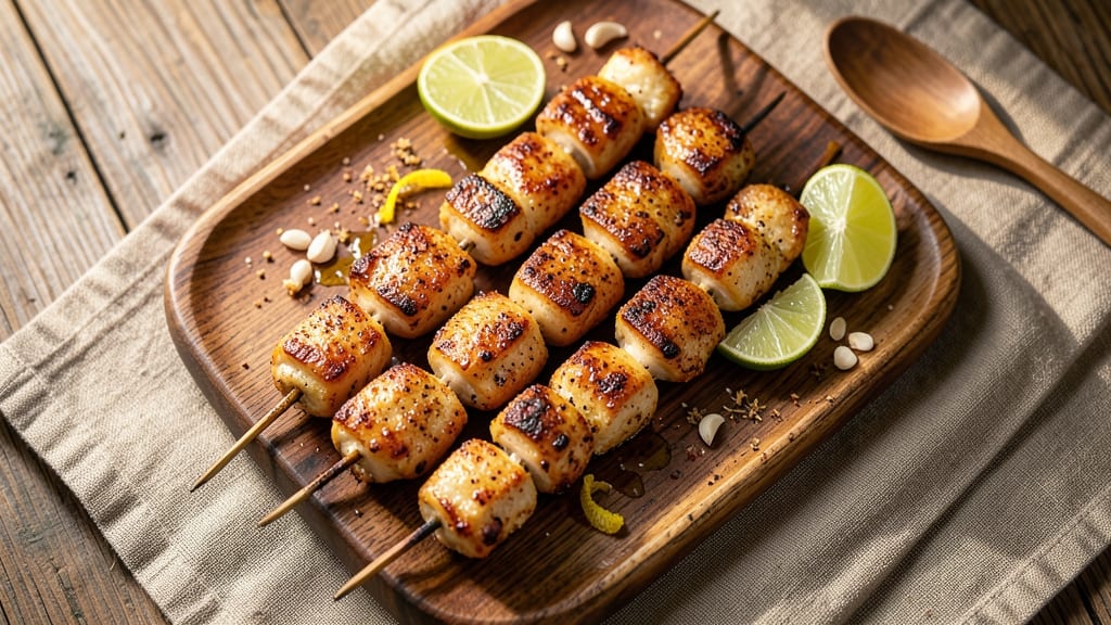 Air Fry Chicken Skewers Recipe: Smoky Garlic-Lime Crisp in 20 Minutes