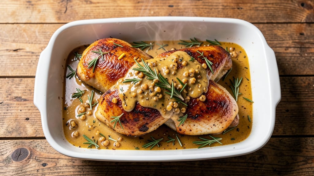 Baked Garlic Herb Chicken Recipe: Juicy Moist Meat with Aromatic Skin