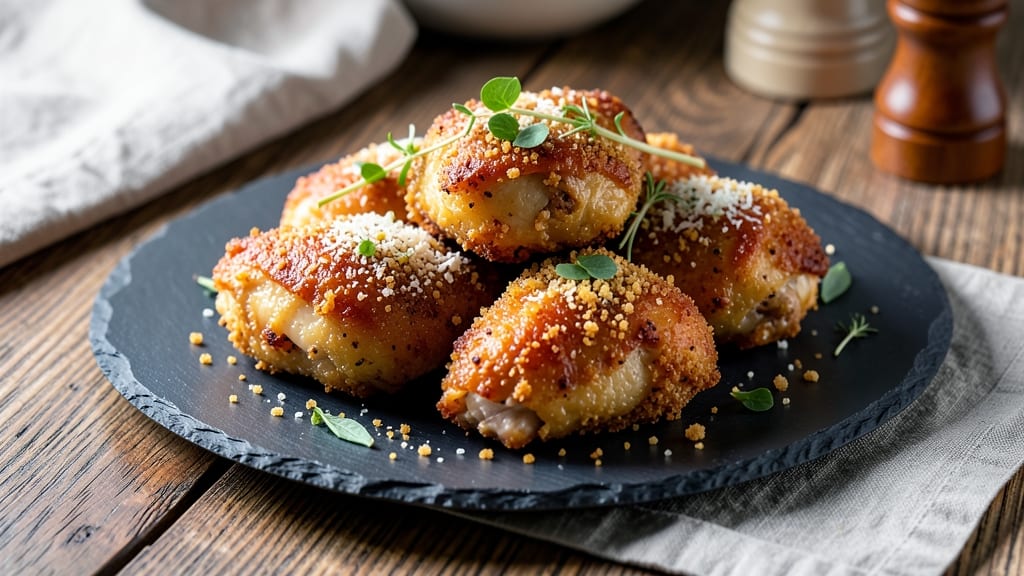 Air Fried Chicken Quarters Recipe: Crispy Parmesan Crunch in 15 Minutes