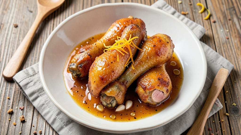 Baked Orange Chicken Drumsticks Recipe: Citrus-Glazed Crunch With Juicy, Fall-Off-Bones Tenderness