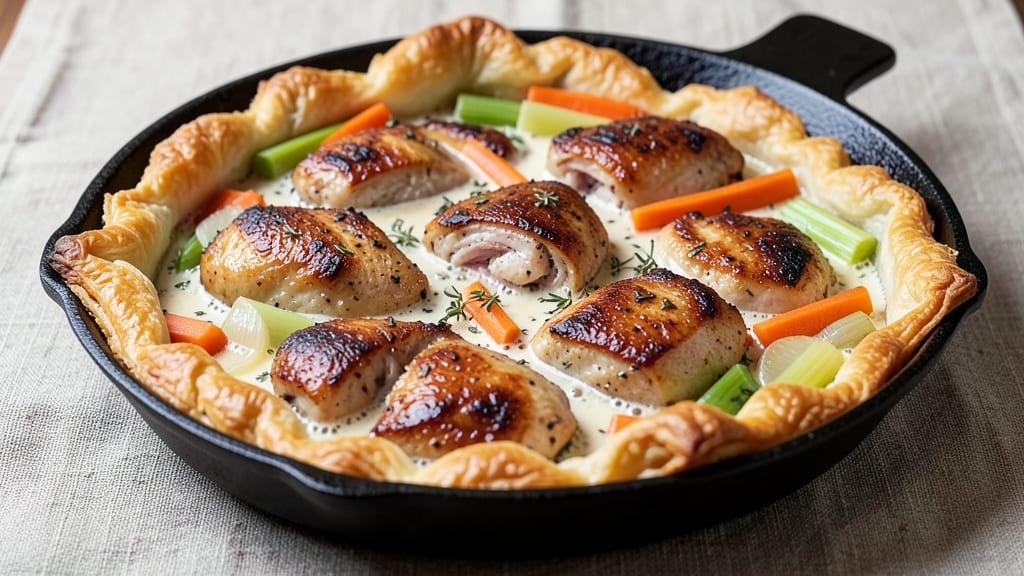 America's Test Kitchen Cast Iron Chicken Pot Pie Recipe: Dumpling-Crusted Crispiness With Juicy Centers