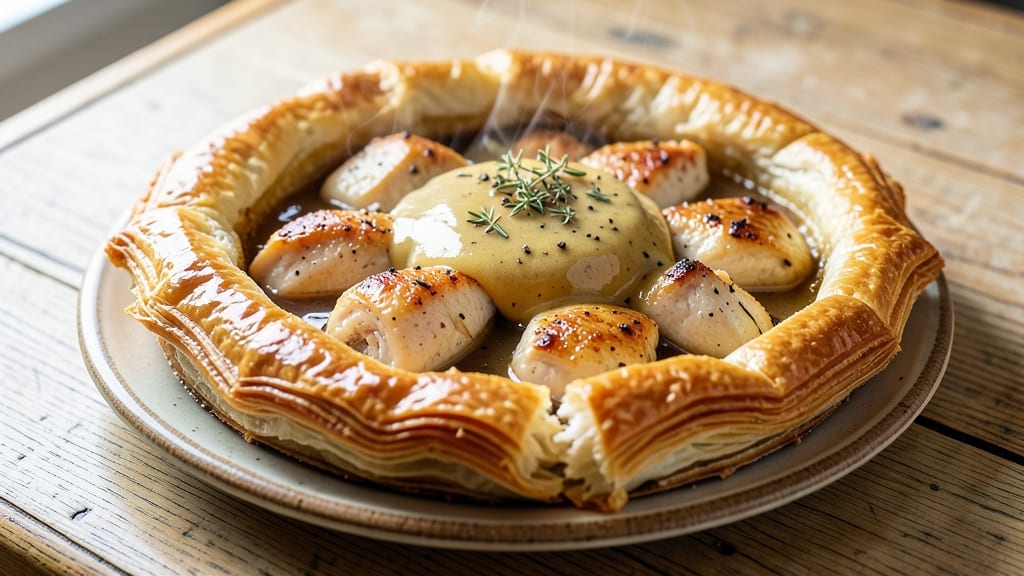 Australian Chicken Pie Recipe: Golden Crust, Flaky Layers, and Savory Gravy