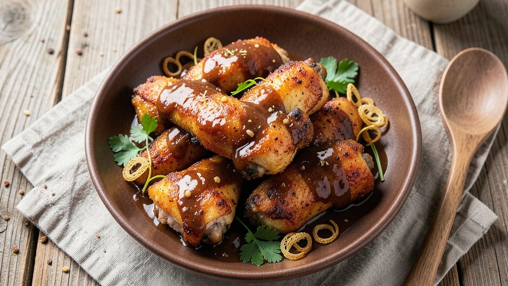 Baked Chicken Wings With Gravy Recipe: Rich Pan Sauce Turned Silky Gravy