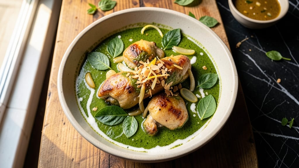 Authentic Thai Green Chicken Curry Recipe: Herbal Basil-Kaffir Leaf Magic in One Pot