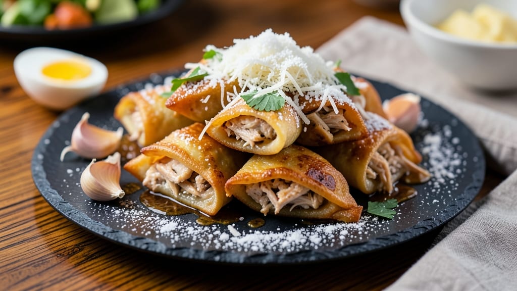 Baked Chicken Wonton Recipe: Crispy Parmesan Shells with Silky Centers