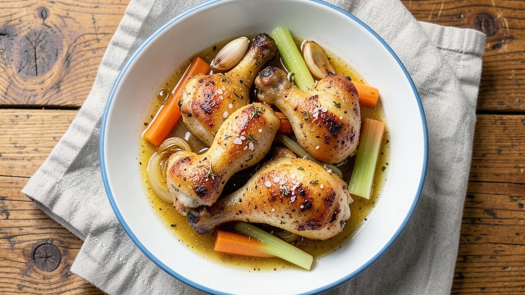 Boiled Chicken Drumsticks Recipe: Crispy Skin and Juicy Meat in One Pot