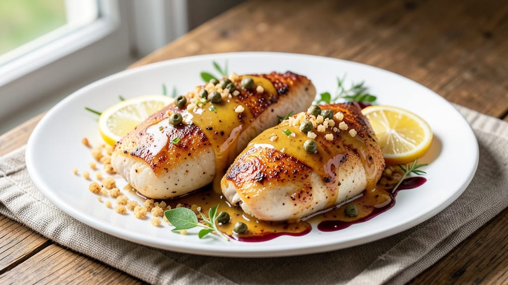 Baked Chicken Piccata Recipe Healthy: Lemon-Caper Crisp With Zero Guilt