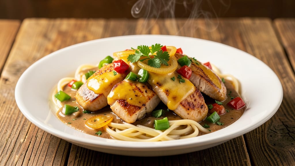 Campbell's Chicken Ala King Recipe: Celery-Vinegar Crunch Topped With Melty Cheese