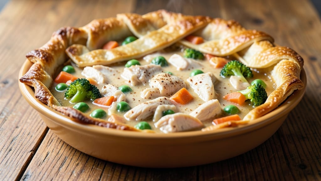 Campbell's Cream of Chicken Chicken Pot Pie Recipe: Crispy Top, Comforting Fillings in One Dish