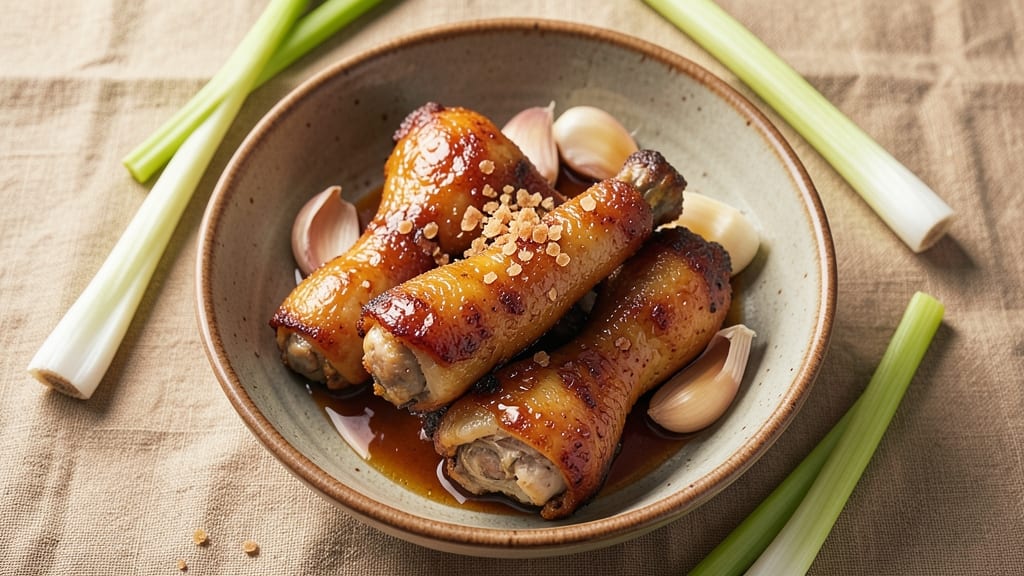 Chicken Drumsticks Recipe: Celery Vinegar Glaze for Crispy, Tangy Bites