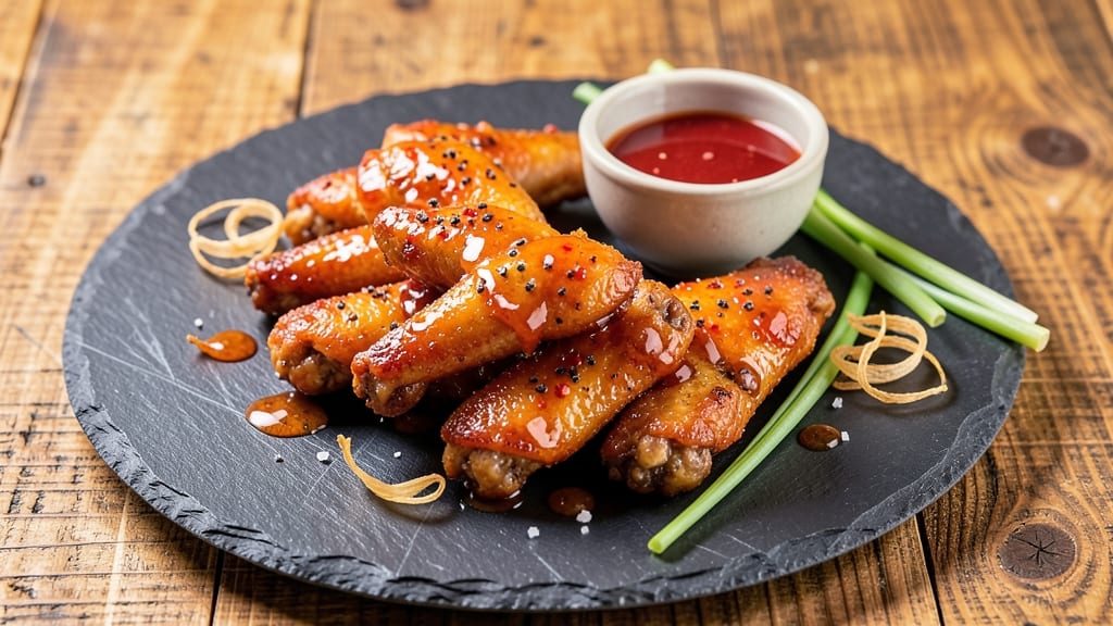 Chinese Takeout Fried Chicken Wings Recipe: Air-Crisped, Celery-Vinegar Gloss