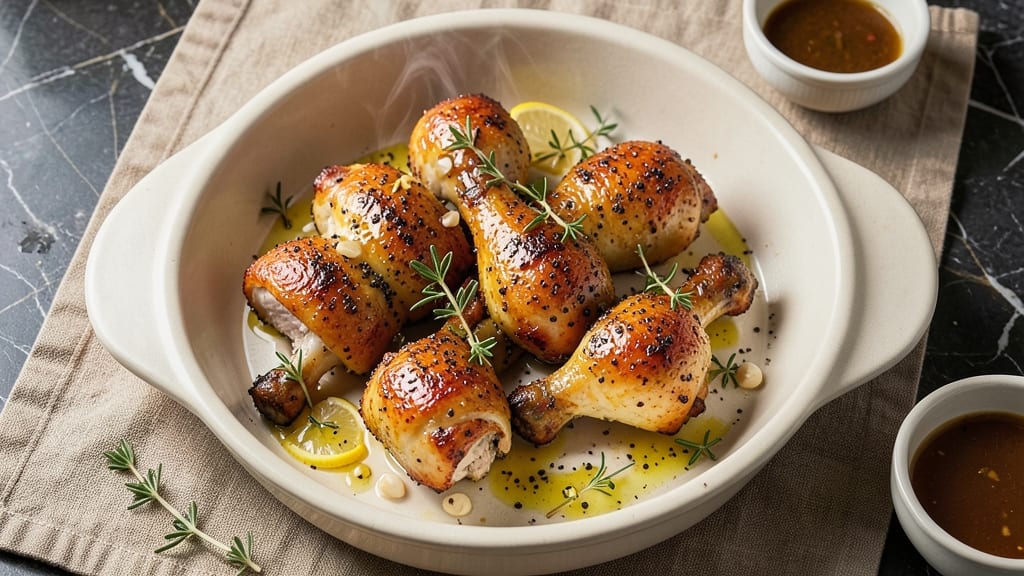 Baked Lemon Pepper Chicken Drumsticks Recipe: Zesty Crisp Skin, Juicy Centers in 45 Minutes