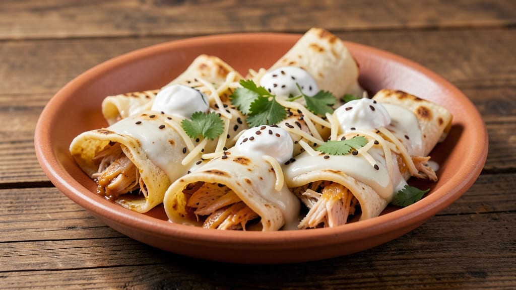 Authentic Chicken Enchiladas Recipe With White Sauce: Creamy Ranch-Inspired Filling That Stands Up to Spice