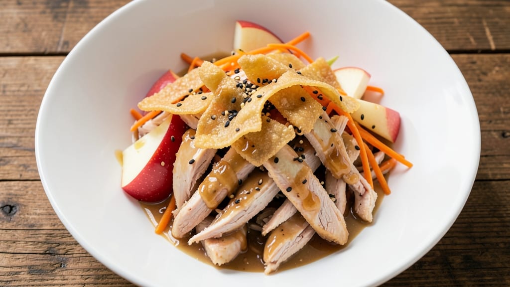Applebee's Asian Chicken Salad Copycat Recipe: Crispy Wonton Crunch with Peanut Dressing