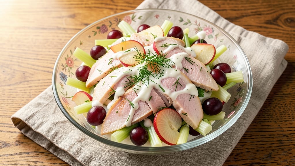 Atlanta Bread Company Chicken Waldorf Salad Recipe: Crunchy Apple Celery Bites with Creamy Dressing