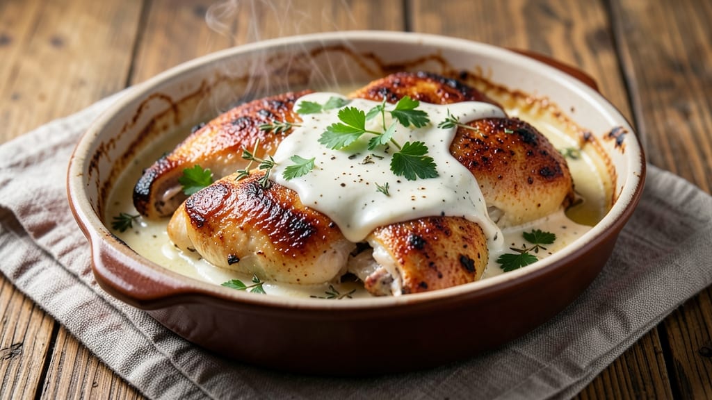 Baked Chicken Thigh Sauce Recipe: Herb-Infused Pan Gravy Magic
