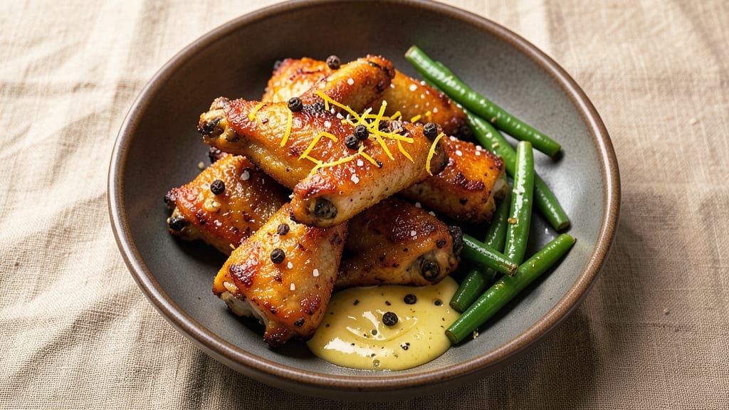 Gordon Ramsay Chicken Wings and Green Beans Recipe: Crispy Wings With Garlicky Green Beans in One Pan