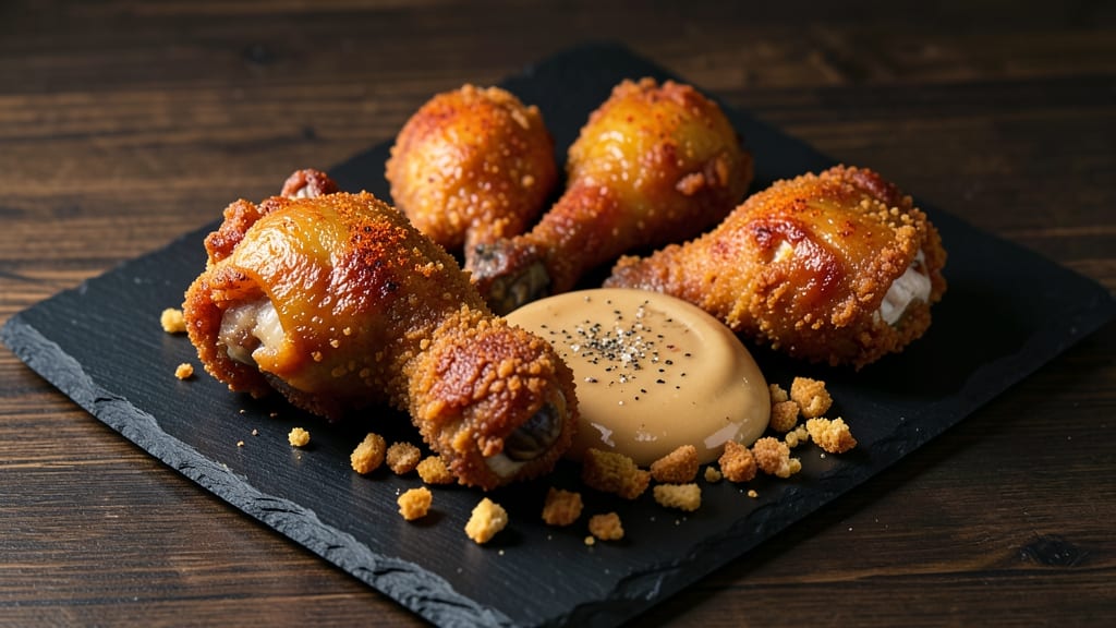 KFC-Style Fried Chicken Drumsticks Recipe: Crunchy Celery Vinegar Crust, Juicy Core