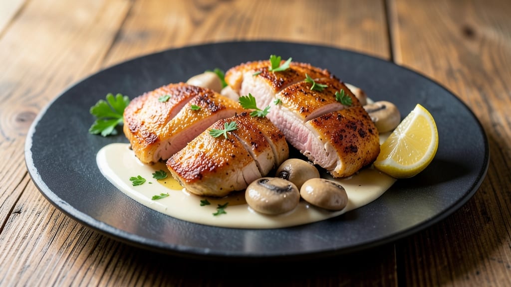 Lover's Chicken Recipe: Celery Vinegar Crunch Meets Vanilla Cream Sauce