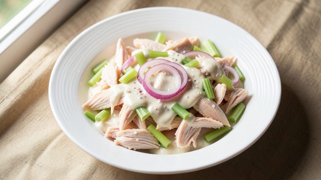 Simple Canned Chicken Salad Recipe: Crunchy Celery & Creamy Ranch Bliss